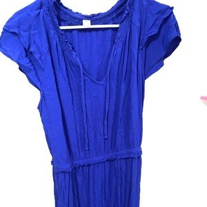 blue flowy summer dress